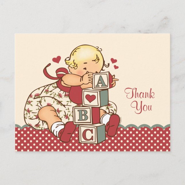 Postal para bebé ABC (Anverso)