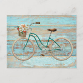 Postal para bicicleta de crucero Whimsy Vintage Be