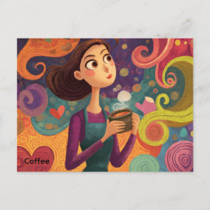 Postal para café