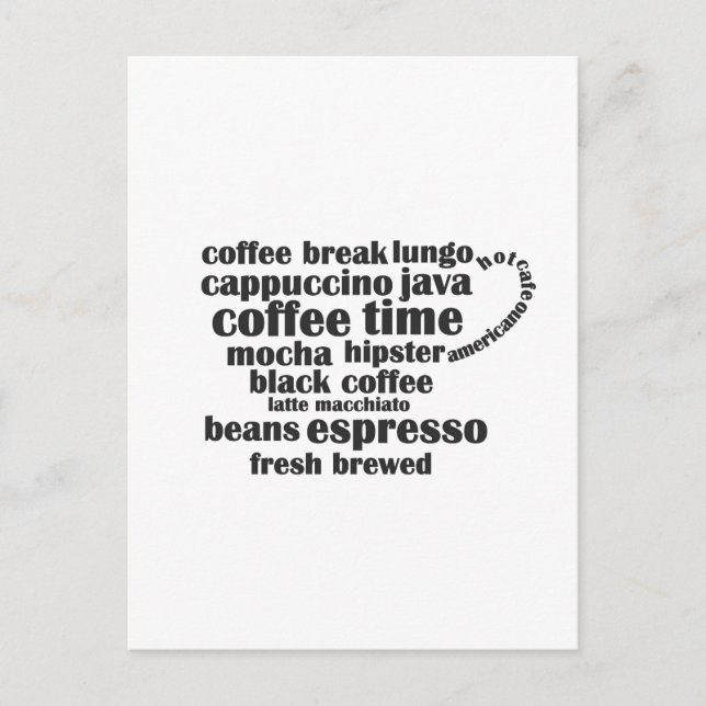 Postal para café (Anverso)