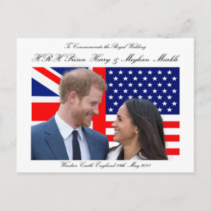 Postal Para conmemorar al Boda real Harry y Meghan