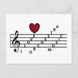 Postal Para el amante de la música orquistra