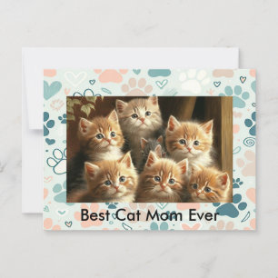 Postal para el amante del gato del personalizable