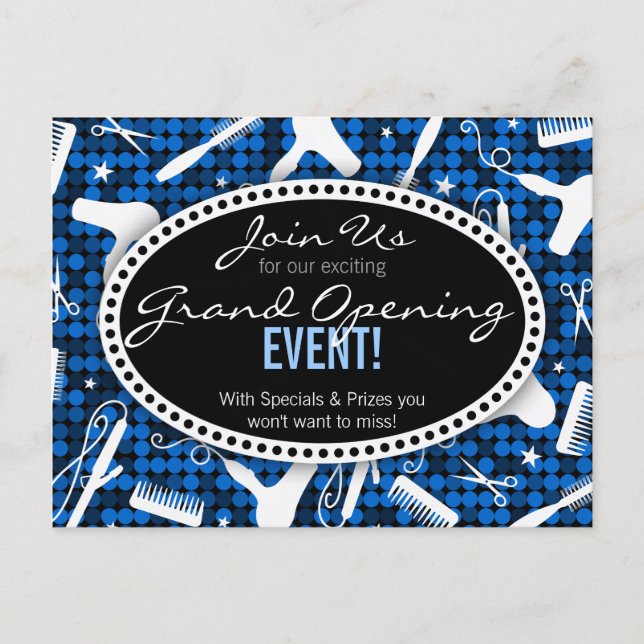 Postal para el evento Sapphire Glam Personalizado  (Anverso)