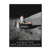 Postal para el vehículo lunar Apollo 17