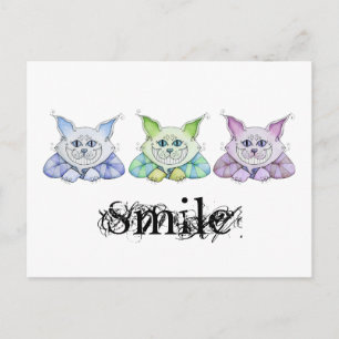 Postal para gato de Cheshire