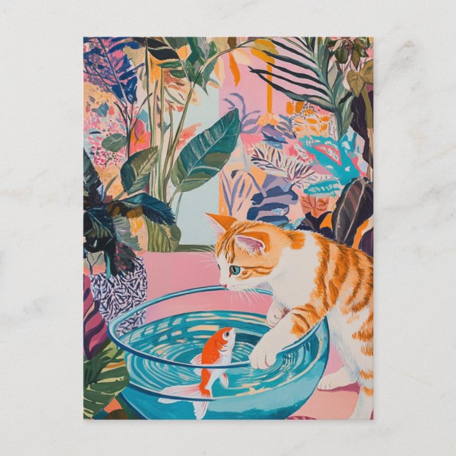 Postal para gato matisse (Anverso)