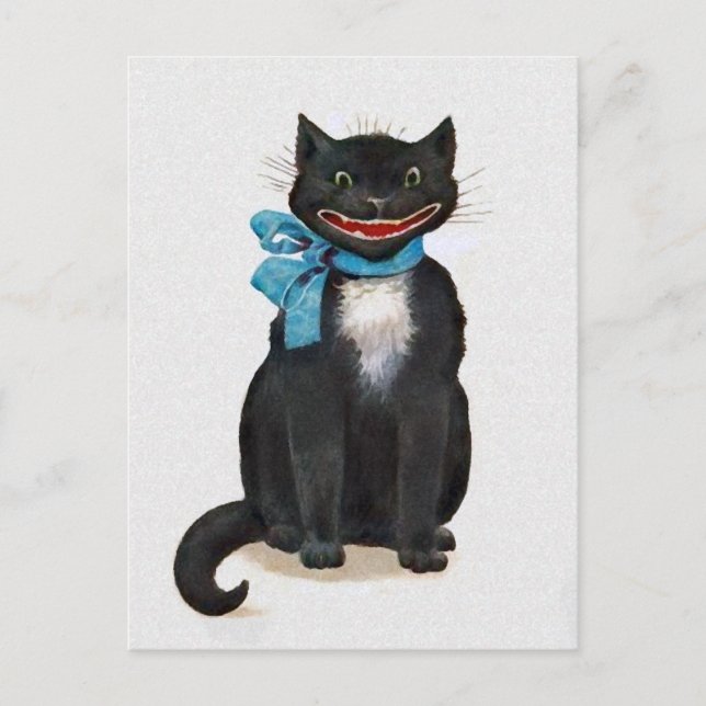 Postal para gato vintage (Anverso)