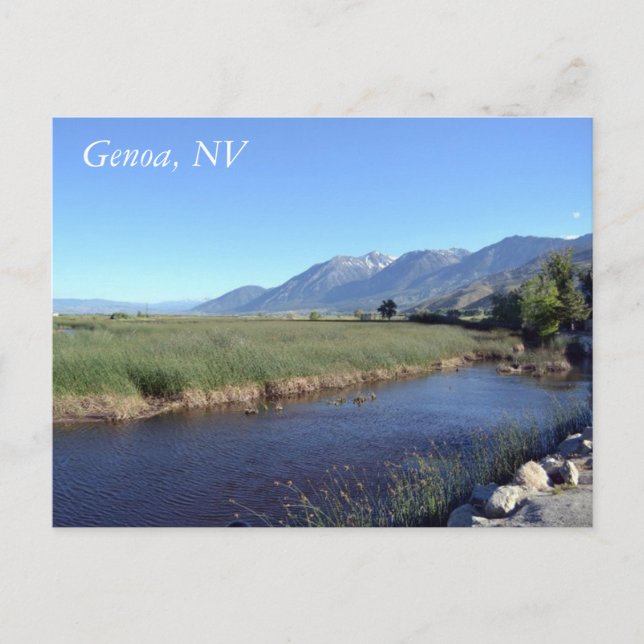 Postal para Génova, Nevada (Anverso)