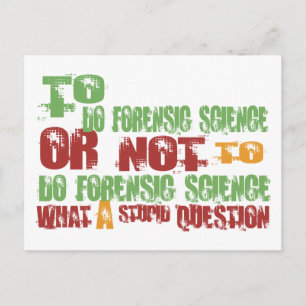 Postal Para hacer ciencia forense