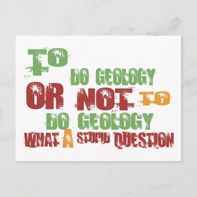 Postal Para hacer geología (Anverso)