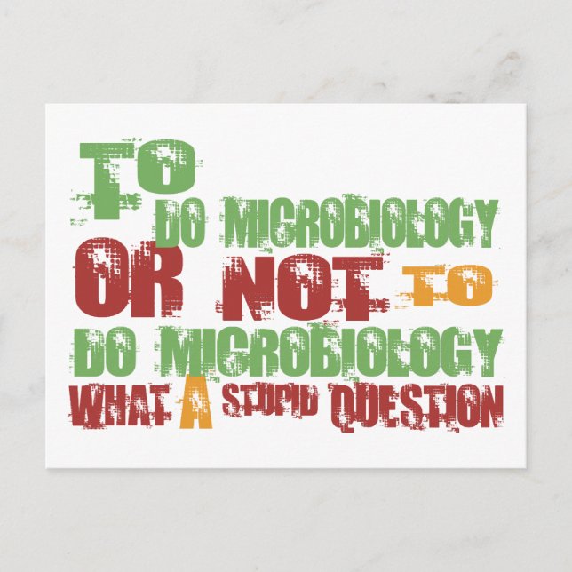 Postal Para hacer microbiología (Anverso)