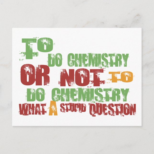Postal Para hacer química (Anverso)
