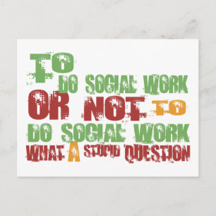 Postal Para hacer trabajo social
