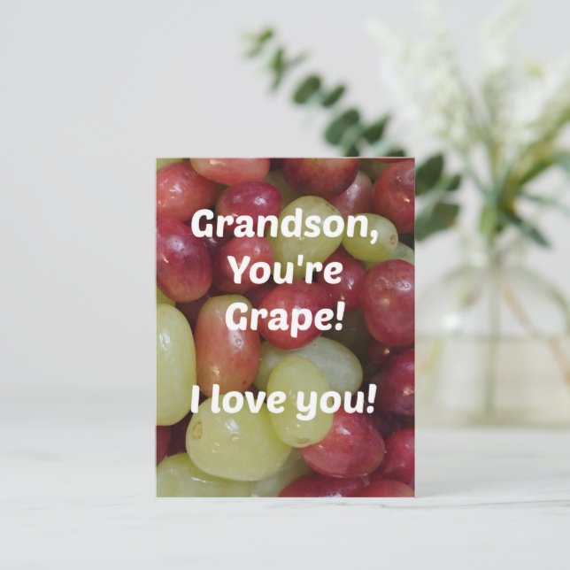 Postal Para la abuela (Anverso de pie)