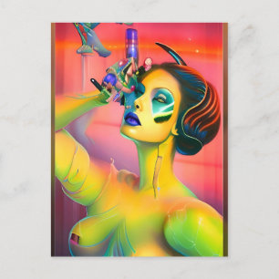 Postal Para la ciencia Ken Gage Surrealismo