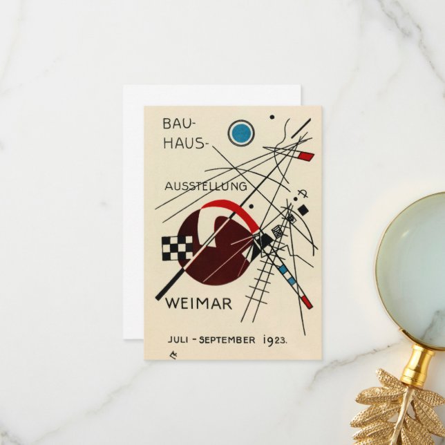 Postal para la Exposición Bauhaus de Kandinsky (Anverso/Reverso In Situ)