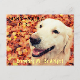 Postal para los amantes de los perros con texto y