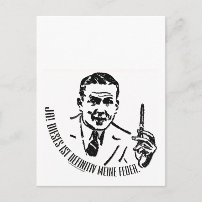 Postal Para los escritores alemanes (Anverso)