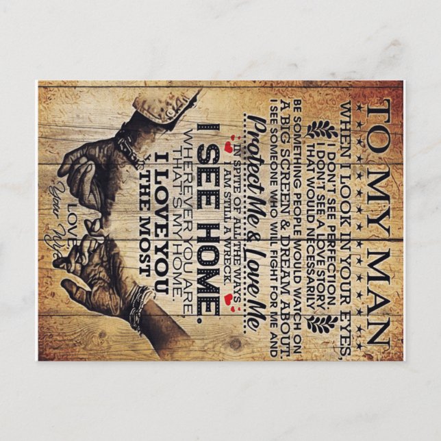 Postal Para mi esposo | Regalo de cumpleaños para mi espo (Anverso)