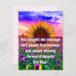 Postal Para mi hermana, mi amiga | Fuerza y coraje