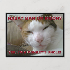 Postal para monos Tiki - Meme de FLat Earth