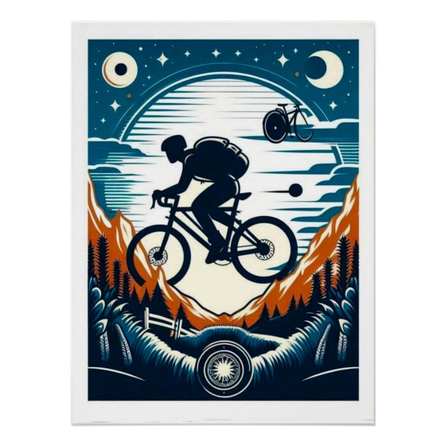 Postal para poster de bicicletas (Anverso)