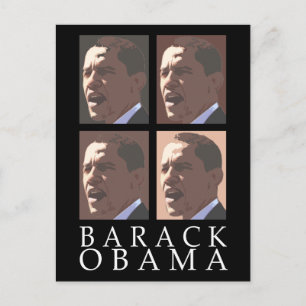 Postal para retrato de Barack Obama