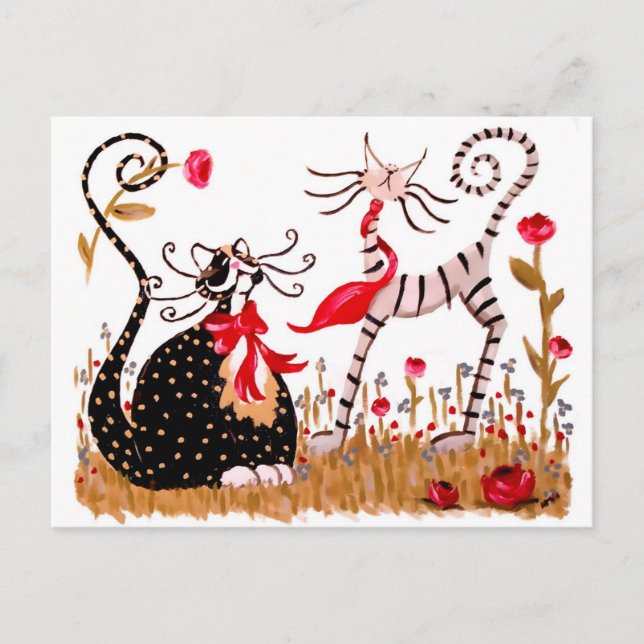 Postal Para siempre novios (Anverso)