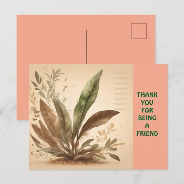 POSTAL PARA UN AMIGO (Anverso / Reverso)