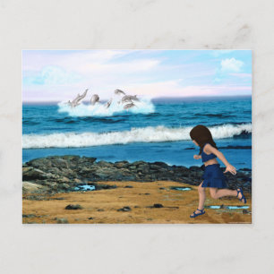 Postal Para ver a los delfines
