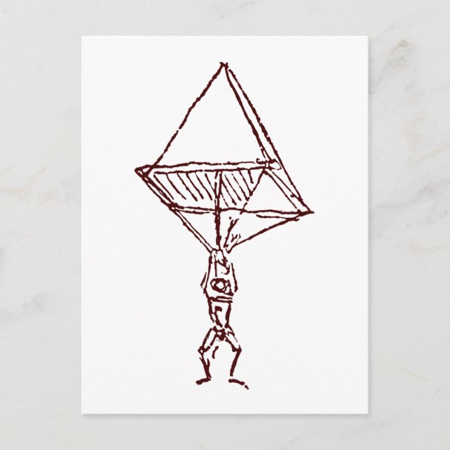 Postal paracaídas (Anverso)