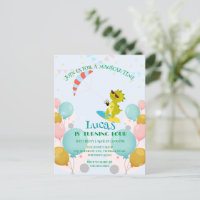 Paracaídas de dinosaurio divertido Cumpleaños Fies