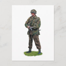 Postal Paracaidista británico de la Segunda Guerra Mundia