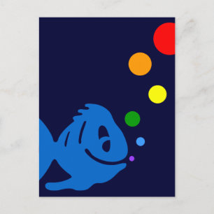 Postal parachoques de arco iris