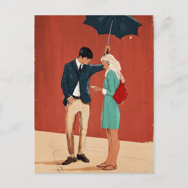 Postal Parada de autobús de Broadway (Anverso)