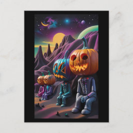 Postal Parada de descanso familiar Jack-o-Lantern