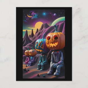 Postal Parada de descanso familiar Jack-o-Lantern