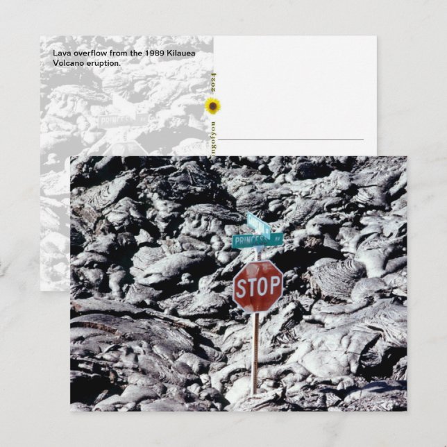 Postal Parada de lava, Hawai'i - (Anverso / Reverso)