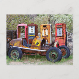 Postal Parada final de la pista de Race Car