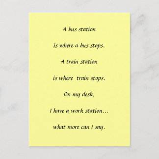 Postal Paradas del trabajo