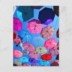 Postal Paraguas coloridos de Vieux Hull Québec