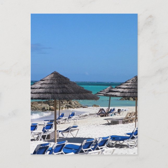 Postal Paraguas de Bahamas (Anverso)