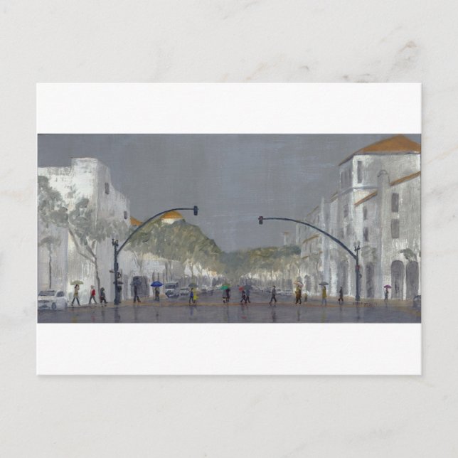 Postal Paraguas De Chapala (Anverso)