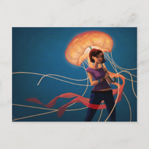 Postal Paraguas de Jellyfish
