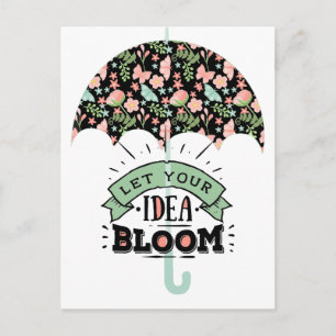 Postal Paraguas Idea Bloom