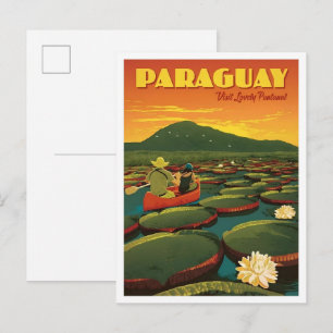 Postal Paraguay Viajes Antiguos