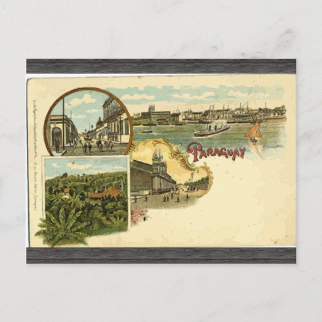 Postal Paraguay, Vintage (Anverso)