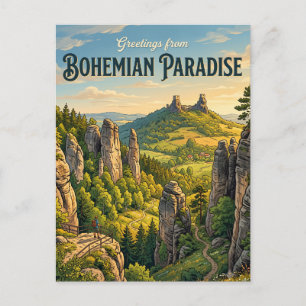Postal Paraíso Bohemio República Checa