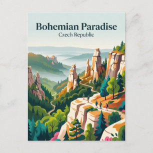 Postal Paraíso Bohemio República Checa